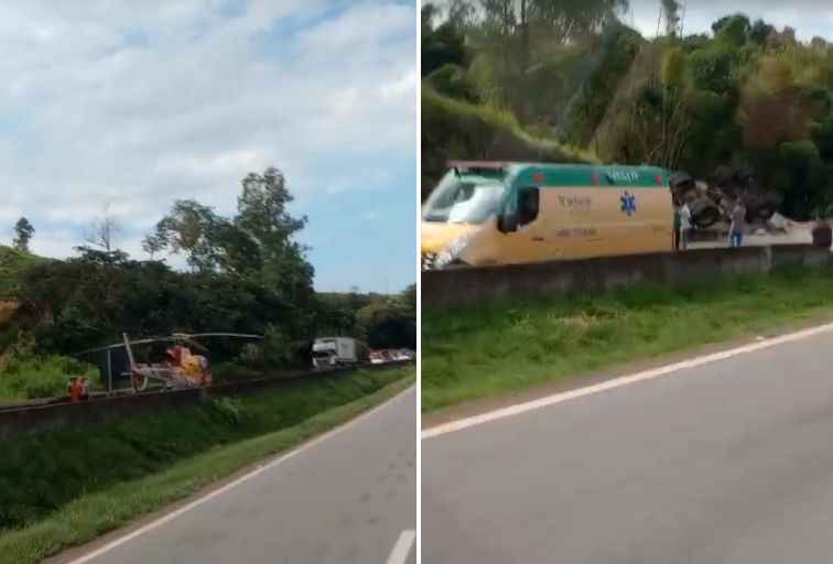 Mãe e filha morrem em acidente na Rodovia Fernão Dias, em Carmópolis de Minas - Foto: Reprodução/Redes Sociais