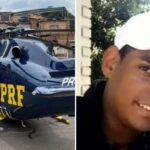 Morre motorista socorrido por helicóptero da PRF que fez pouso forçado em BH - Foto: Reprodução/Redes Sociais e Divulgação/CBMMG