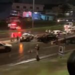 Motorista embriagado provoca acidente entre caminhão e carros no Anel Rodoviário, em BH - Foto: Reprodução