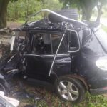 Acidente entre carro e carreta mata homem na BR-040, em São Gonçalo do Abaeté - Foto: Divulgação/PRF