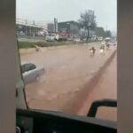 Alagamento no Anel Rodoviário de BH complica trânsito nos dois sentidos - Foto: Reprodução