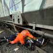 Homem sofre ambutação da perna após ser atropelado por trem em Uberaba - Foto: Divulgação/Corpo de Bombeiros
