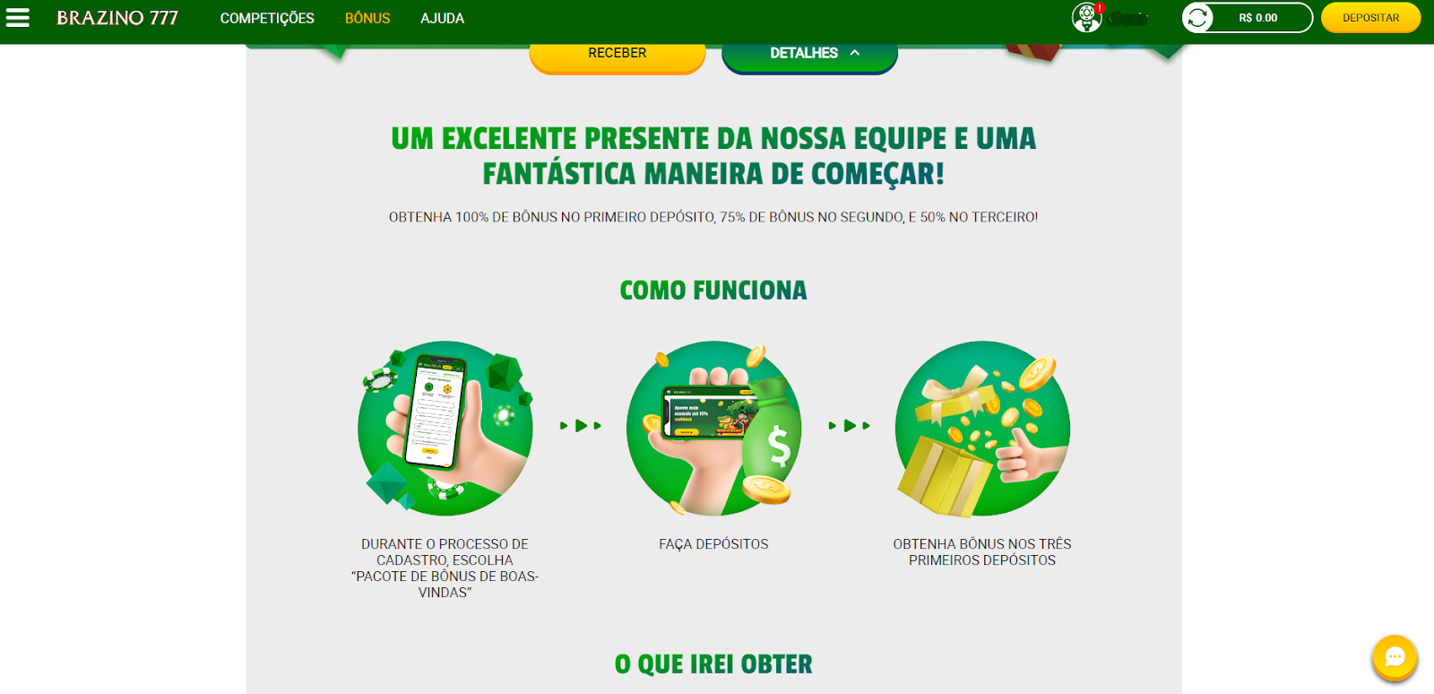 Confira as amplas ofertas de bônus e promoções do Brazino777 - Foto: Divulgação