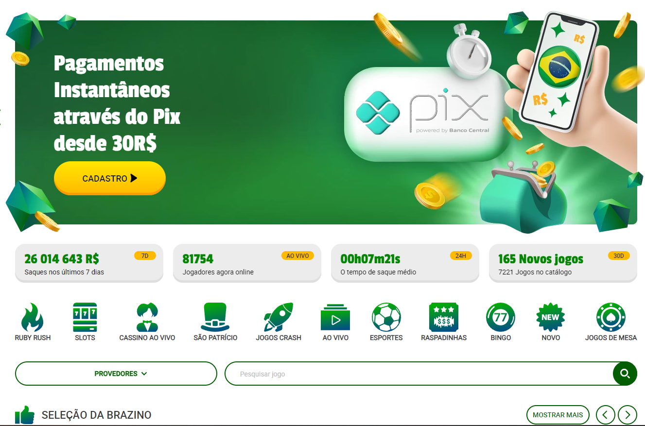 Confira as amplas ofertas de bônus e promoções do Brazino777 - Foto: Divulgação