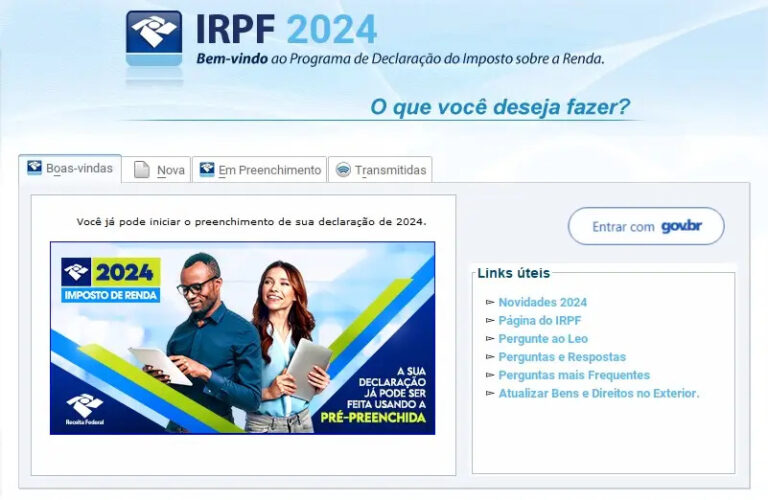 Programa IRPF 2024: saiba como baixar sistema e fazer a declaração - Foto: Reprodução/IRPF