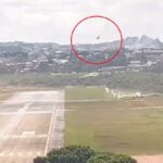 Vídeo mostra momento em que avião da PF cai no Aeroporto da Pampulha, em BH - Foto: Reprodução