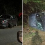 Carro com oito pessoas invade contramão e provoca acidente na MG-020, em Santa Luzia - Foto: Divulgação/RM Notícias