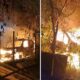 Incêndio destrói veículos em pátio da prefeitura de Vespasiano - Foto: Reprodução/Redes Sociais