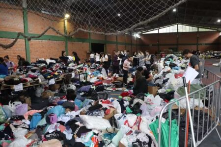 BH tem pontos de doação para pessoas atingidas pelas chuvas no Rio Grande do Sul; veja onde doar - Foto: João Alves/Prefeitura Municipal de Santa Maria