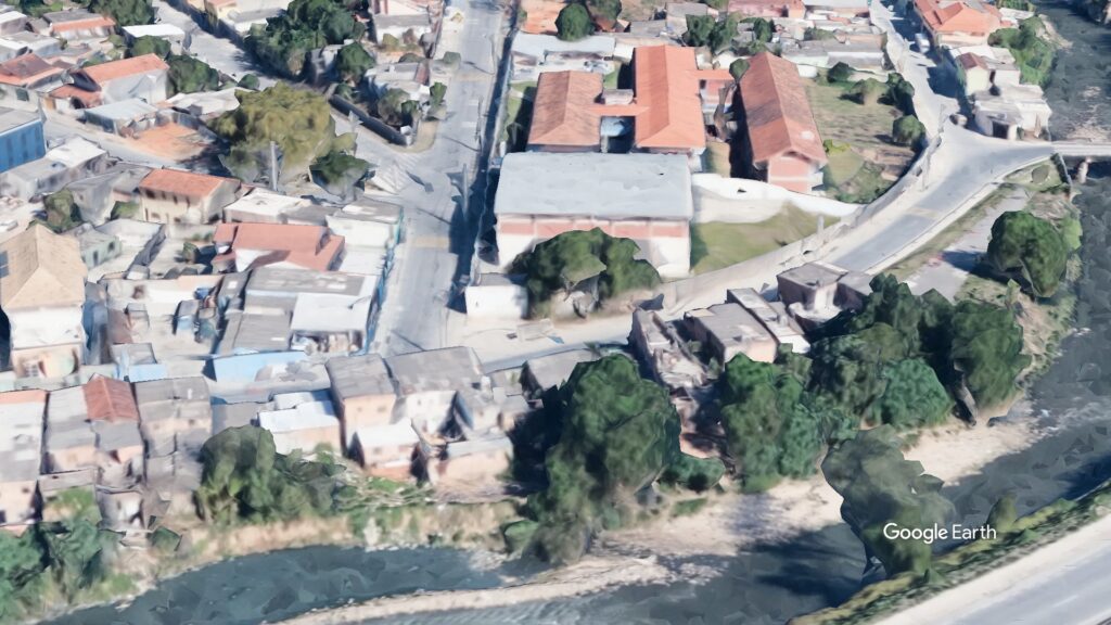 Corpo é encontrado com marcas de tiros no bairro Ribeiro de Abreu, em BH - Foto: Reprodução/Google Earth