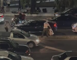 Motorista e agente de trânsito da BHTrans brigam em avenida de BH - Foto: Reprodução/Redes Sociais