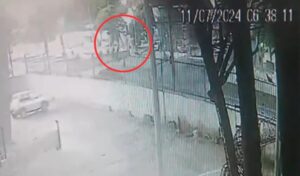 Vídeo mostra momento em que guarda municipal é arremessada no rio Arrudas, em BH - Foto: Reprodução
