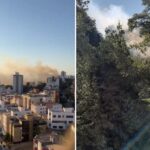 Incêndio de grandes proporções atinge parque no bairro Castelo, em BH - Foto: Reprodução/Redes Sociais