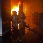 Incêndio destrói loja de roupas no Barro Preto, em BH - Foto: Divulgação/Corpo de Bombeiros