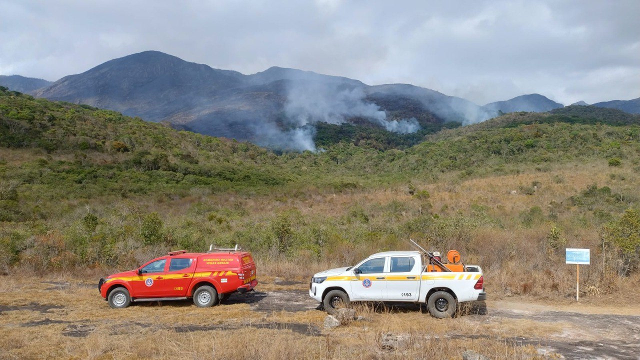 Incêndio no Santuário do Caraça - Foto: Divulgação/Corpo de Bombeiros