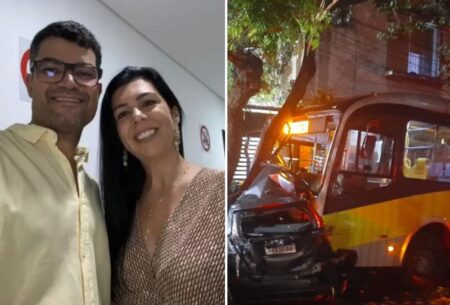 Hospital de BH lamenta morte de casal de médicos em acidente entre carro e ônibus - Foto: Reprodução/Redes Sociais