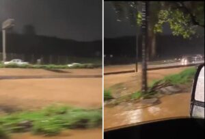 Anel Rodoviário alaga por causa de forte chuva em BH - Foto: Reprodução/Redes Sociais