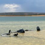 Família nada 1,5 km para se salvar após barco afundar na Represa de Três Marias - Foto: Divulgação/CBMMG