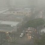 Mais de 200 cidades de MG estão com alerta de tempestade e granizo - Foto: Reprodução/Redes Sociais