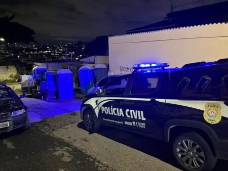 Bandidos furtam banheiros químicos na Pampulha, em BH - Foto: Reprodução/Redes Sociais