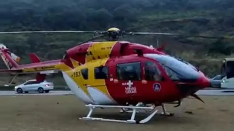 Bombeiros planejam remoção de destroços de helicóptero que caiu em Ouro Preto - Foto: Reprodução