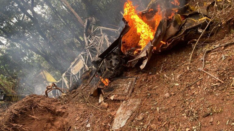 Queda de avião mata piloto em Ouro Preto - Foto: Divulgação/CBMMG