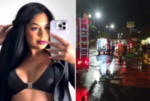 Mulher morre arrastada por enxurrada após forte chuva em Uberlândia - Foto: Redes Sociais + Corpo de Bombeiros