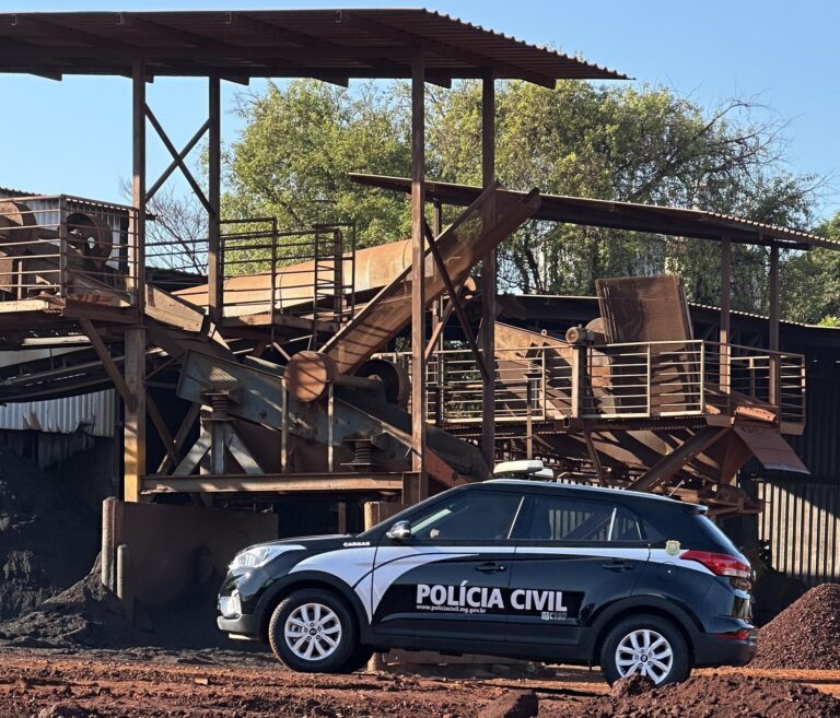 Operação policial combate sonegação fiscal de mineradoras irregulares em MG - Foto: Divulgação/PCMG