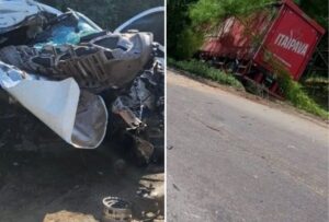 Motorista morre ao desviar de buraco e atingir caminhão na MGC-267, em Conceição do Rio Verde - Foto: Divulgação/Corpo de Bombeiros