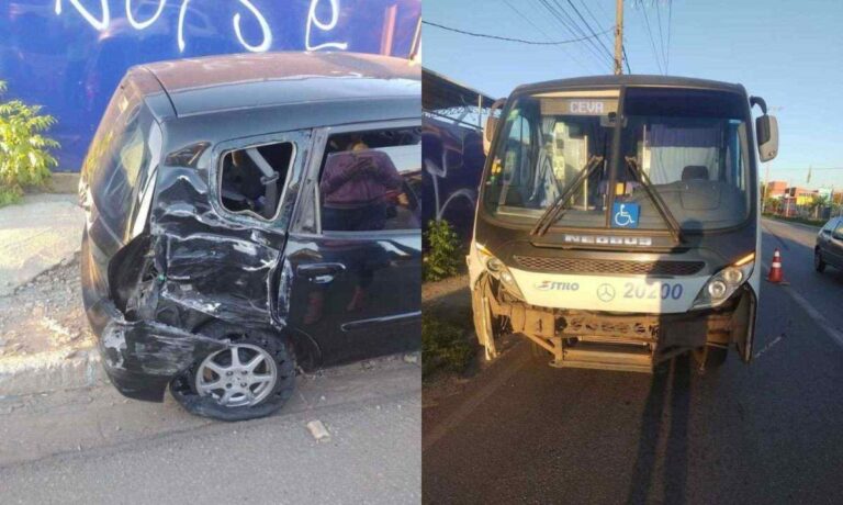 Motorista inabilitada provoca acidente na Via Expressa de Contagem (MG - Foto: Divulgação/ Transcon