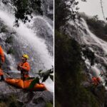 Turista morre em cachoeira do Parque Estadual da Serra do Papagaio - Foto: Divulgação/Corpo de Bombeiros