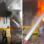 Fábrica de pães atingida por incêndio é interditada por risco estrutural de colapso - Foto: Divulgação/Corpo de Bombeiros