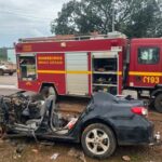 Quatro pessoas morrem após acidente na BR-040, em Paracatu - Foto: Divulgação/Corpo de Bombeiros