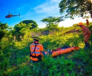 Idoso desaparecido há sete dias é localizado na zona rural de Pedras de Maria da Cruz - Foto: Divulgação/Corpo de Bombeiros