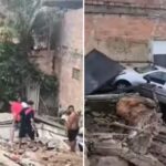 Casa desaba e deixa cinco vítimas no bairro Paulo VI, em BH - Foto: Reprodução/Redes Sociais