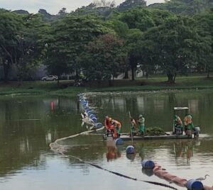 Corpo boiando é encontrado na Lagoa da Pampulha, em BH - Foto: Divulgação/Corpo de Bombeiros