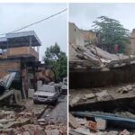 Casa desaba e deixa família isolada no bairro São Gabriel, em BH - Foto: Reprodução/Redes Sociais