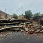 Nove pessoas isoladas após desabamento de casa são resgatadas em BH - Foto: Divulgação/CBMMG