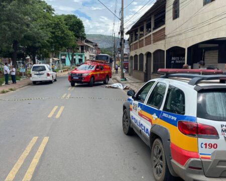 Mulher morre atropelada por ônibus em Itabira - Foto: Divulgação/Corpo de Bombeiros