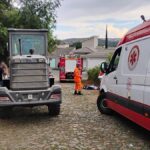 Trabalhador morre prensado por pá carregadeira em São João del-Rei - Foto: Divulgação/ Corpo de Bombeiros