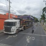 Motociclista morre atropelado após acidente com caminhão na Avenida Antônio Carlos, em BH - Foto: Reprodução/Google Street View