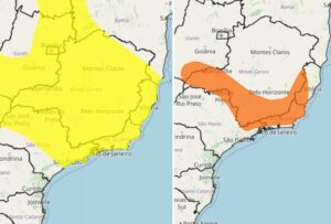 Inmet publica para chuvas intensas para 838 cidades de Minas Gerais - Foto: Reprodução/Inmet