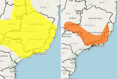 Inmet publica para chuvas intensas para 838 cidades de Minas Gerais - Foto: Reprodução/Inmet