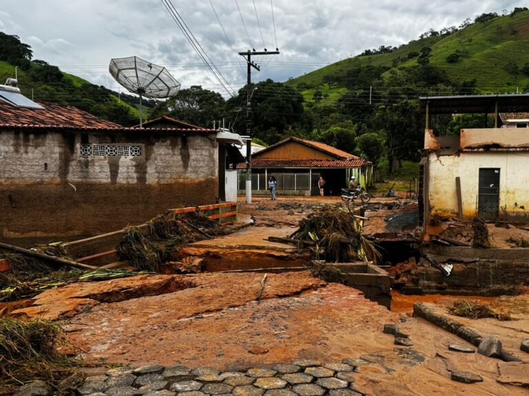 Minas Gerais alcança a marca de 12 mortes em decorrência das chuvas - Foto: Divulgação/Prefeitura de Dom Silvério