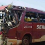 Acidente com ônibus deixa 11 feridos na MG-010, em Serro - Foto: Divulgação/ PMRv