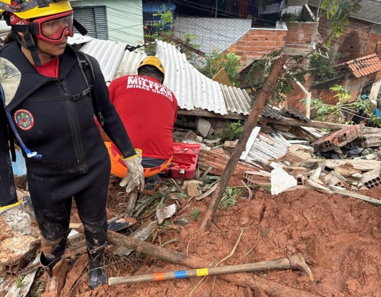 Ipatinga decreta situação de emergência após temporal causar mortes e deslizamentos - Foto: Divulgação/CBMMG