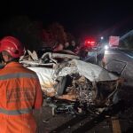 Acidente frotal deixa três pessoas mortas na BR-365, no Triângulo Mineiro - Foto: Divulgação/CBMMG
