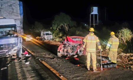 Motorista morre após acidente com acidente frontal em rodovia de MG - Foto: Divulgação/ CBMMG