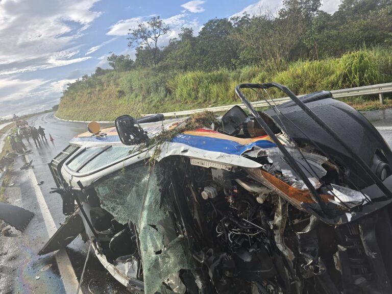 Soldado da PM morre em acidente com viatura na BR-135, em Curvelo - Foto: Divulgação/Polícia Militar Rodoviária