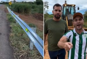 Concessionária fecha desvio usado para evasão de pedágio na BR-040, em Paracatu - Foto: Reprodução